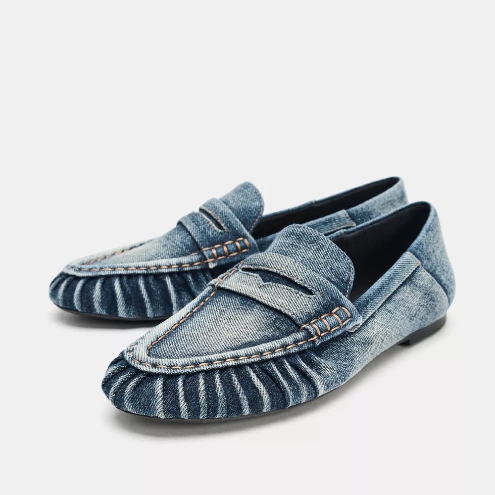 Zara Denim Loafers - NWT